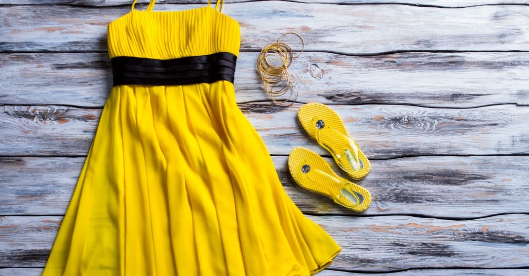 žlté šaty